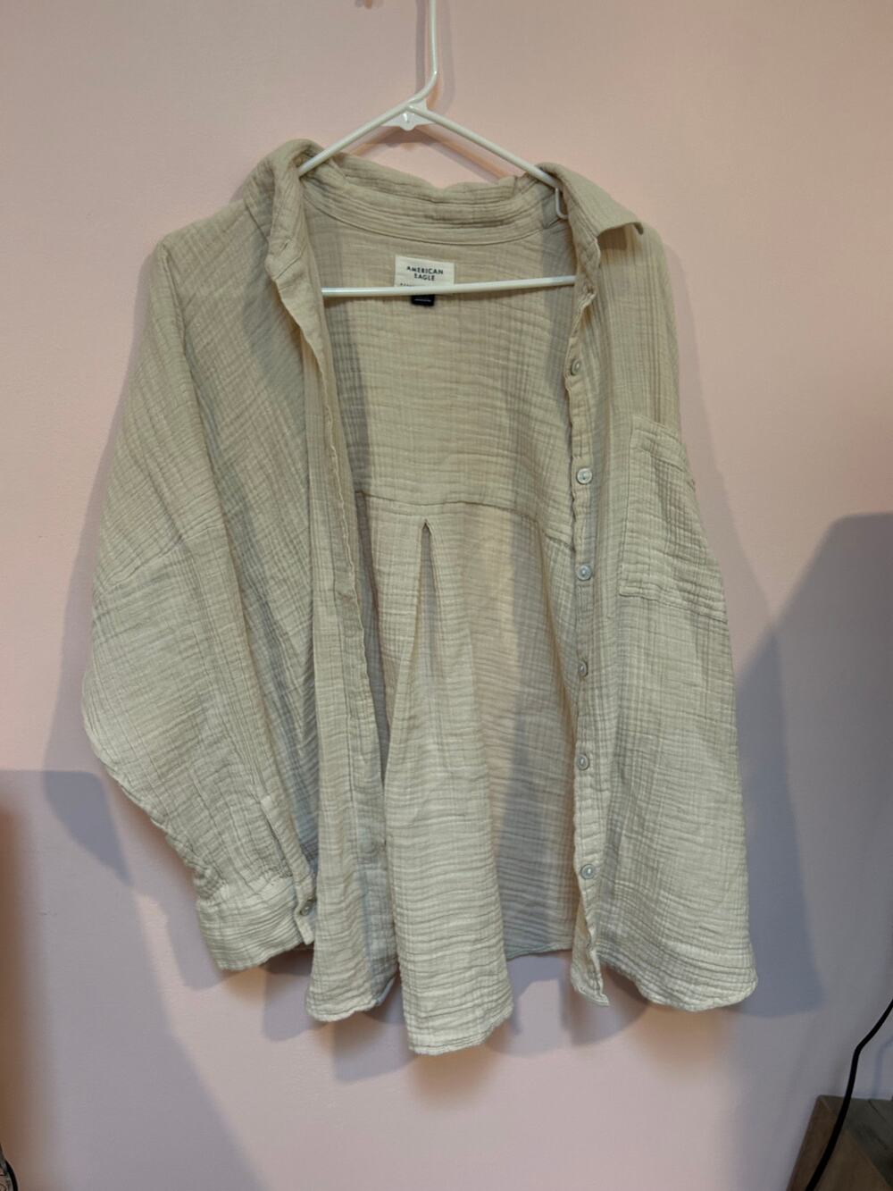 American Eagle Linen Button Down Womens *M*